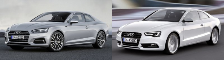 So sánh Audi A5 2017 và phiên bản cũ