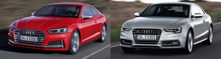 So sánh Audi A5 2017 và phiên bản cũ