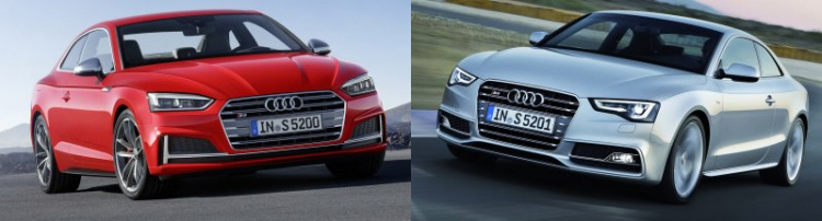 So sánh Audi A5 2017 và phiên bản cũ