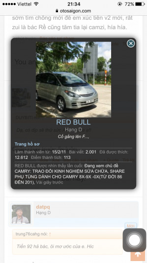 Camry: Trao đổi kinh nghiệm sửa chữa, phụ tùng Camry 8X 9X 0X (Đời 86 đến 2000) Camry: Trao đổi kinh nghiệm sửa chữa, phụ tùng Camry 8X 9X 0X (Đời 86 đến 2000)