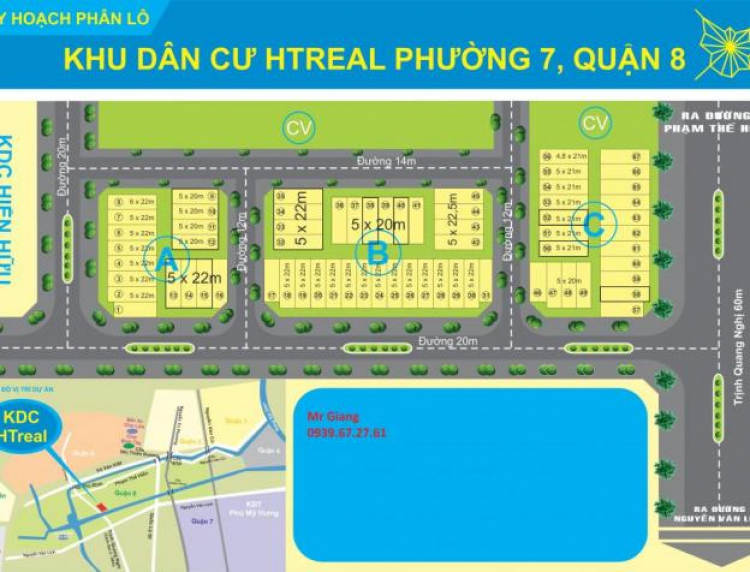 Tư vấn đất nền dự án The sun city ba tơ phường 7 quận 8