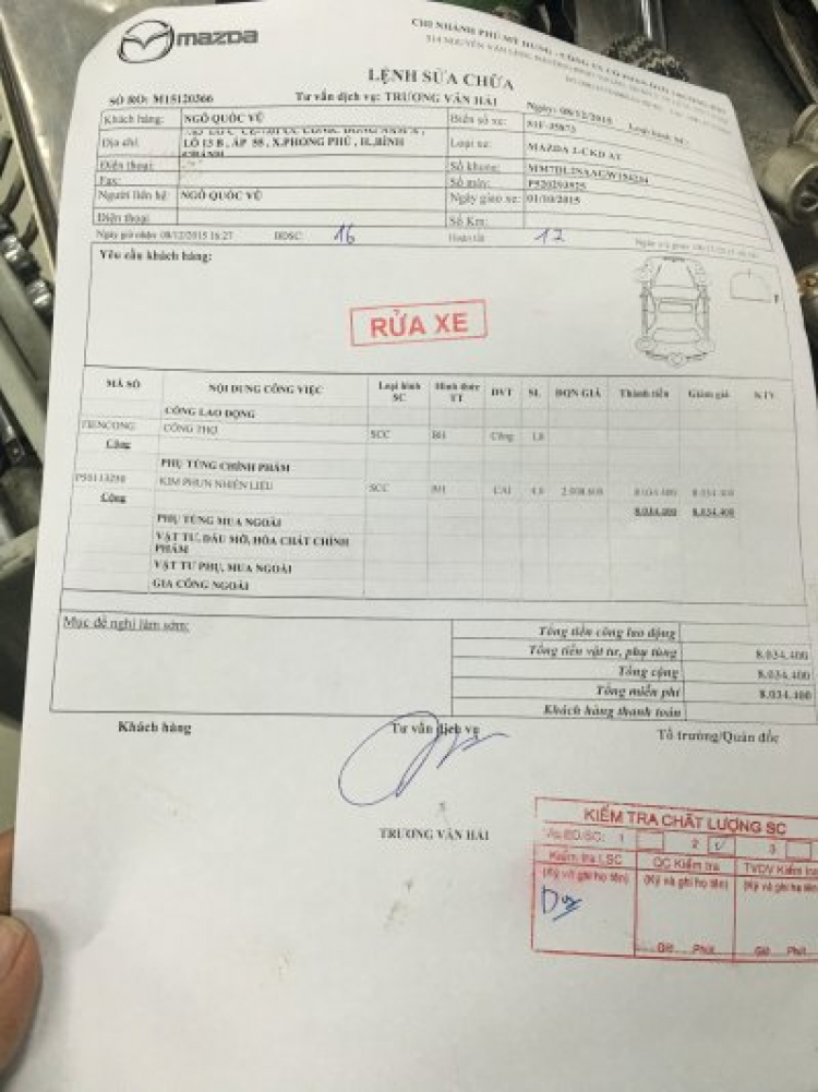 Mazda 2 Club - Đăng ký thông tin xe bị lỗi "cá vàng" Mazda 2 Club - Đăng ký thông tin xe bị lỗi "cá vàng"