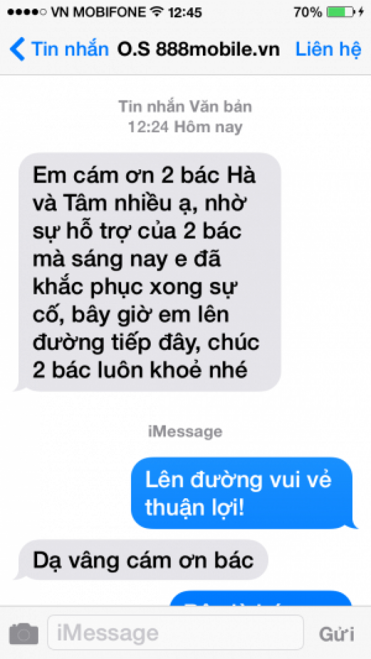 Kinh nghiệm phối hợp với S.O.S giải quyết sự cố trên đường thiên lý.