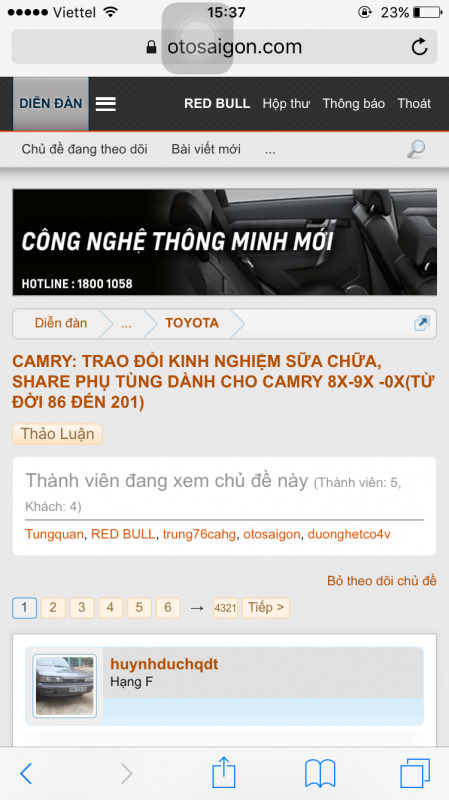 Camry: Trao đổi kinh nghiệm sửa chữa, phụ tùng Camry 8X 9X 0X (Đời 86 đến 2000) Camry: Trao đổi kinh nghiệm sửa chữa, phụ tùng Camry 8X 9X 0X (Đời 86 đến 2000)