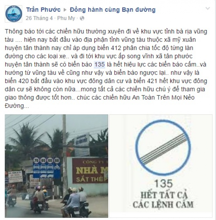 QL51 Bà Rịa - Long Thành:  90kmh sau biển 135.