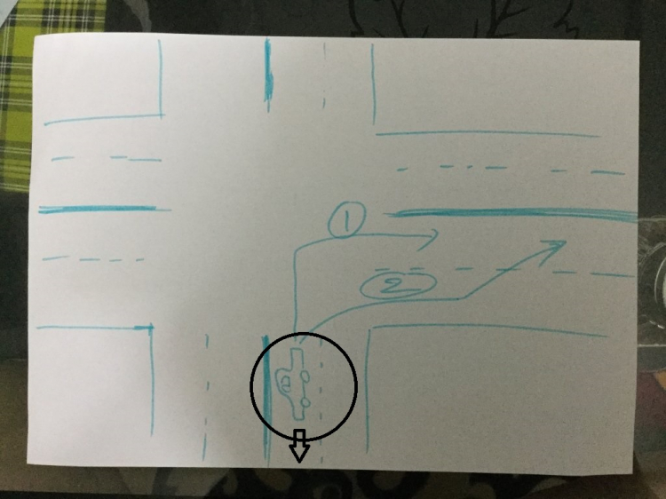 Rẻ phải ở ngã ba, ngã tư như thế nào?