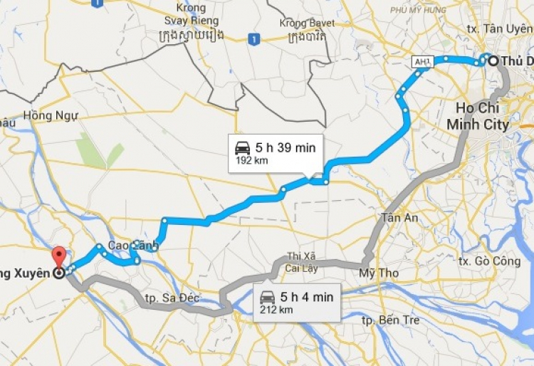 Hỏi đường đi Long Xuyên