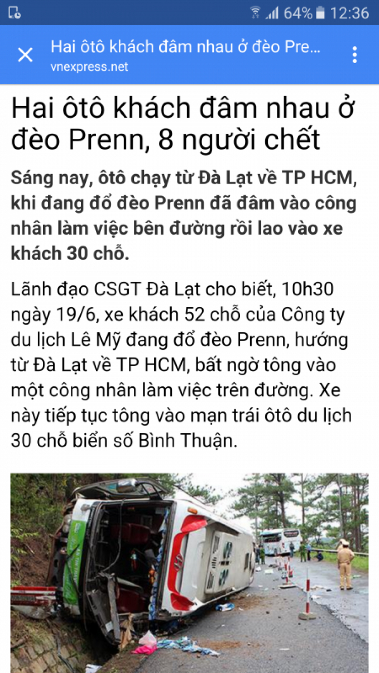 Tai nạn thảm khốc trên đèo Prenn, ít nhất 7 người chết