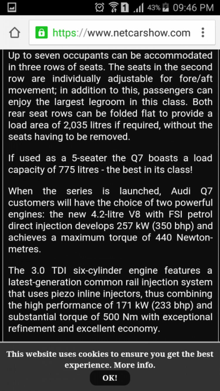 Land Cruser 2001 vs Audi Q7 2006. Land thắng.