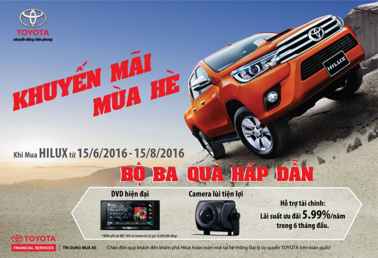 Toyota Hilux tại Việt Nam hoàn thiện hơn với bộ quà tặng 18 triệu đồng