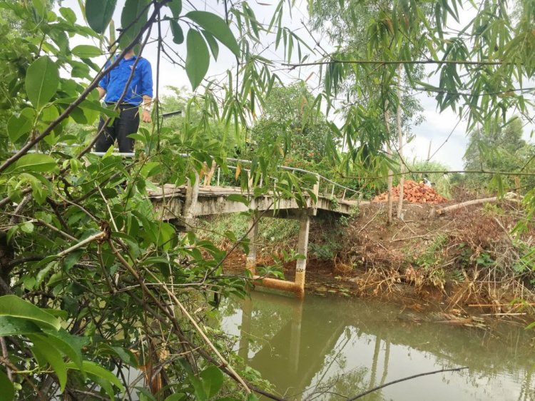 Khảo sát xây cầu từ thiện tại Kiên Lương