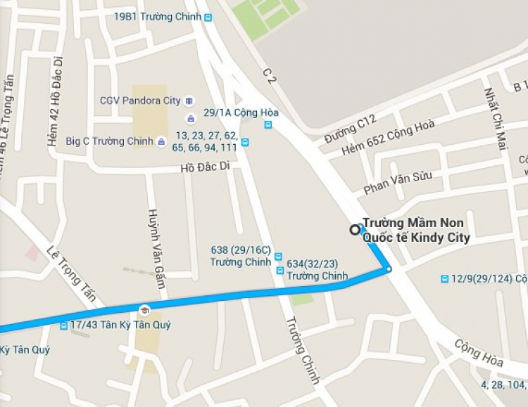 Google map chuô'i quá