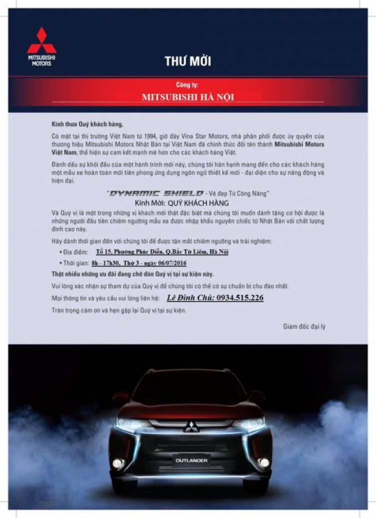 Mitsubishi Outlander 2016 âm thầm về Đại Lý, giá dự kiến 920 triệu Mitsubishi Outlander 2016 âm thầm về Đại Lý, giá dự kiến 920 triệu