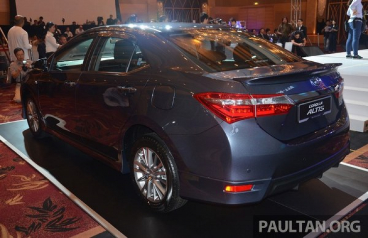 Toyota Corolla Altis 2014 chính thức ra mắt tại Malaysia