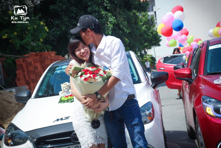 Ấn tượng trước dàn xe Mazda2 tham dự buổi cầu hôn tại Sài Gòn