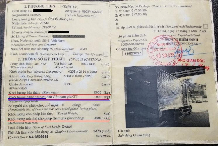 Xe tải nhẹ là xe con ????