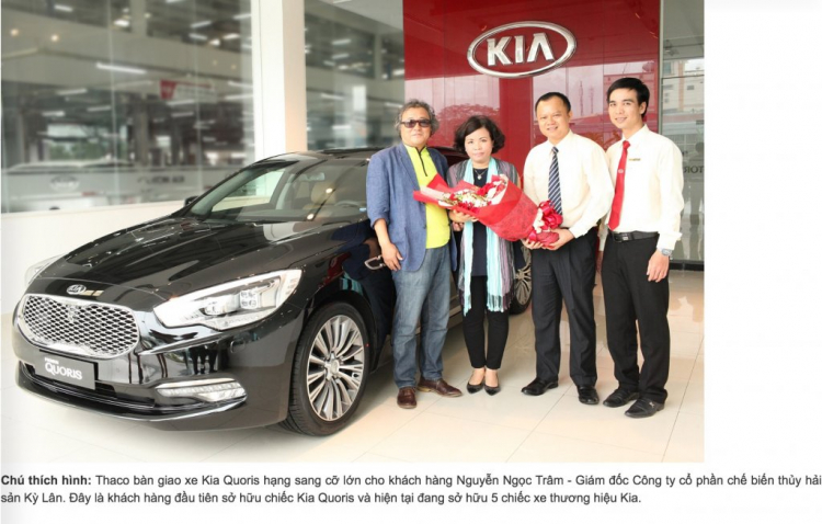 Kia Quoris có giá chính thức 2,78 tỷ đồng tại Việt Nam