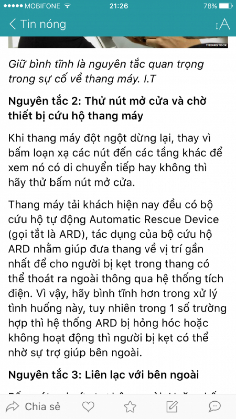 Kẹt thang máy CC !!!!!