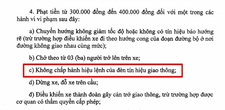 Vượt đèn vàng xử lý như đèn đỏ Vượt đèn vàng xử lý như đèn đỏ