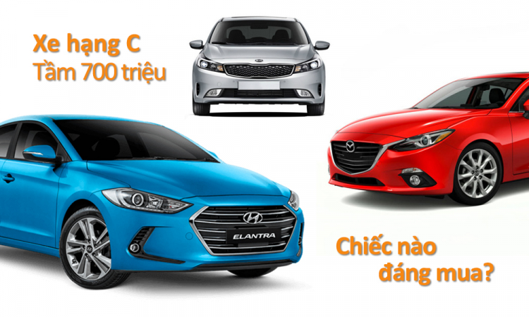 So sánh thông số Hyundai Elantra, Mazda 3 và KIA Cerato trong tầm giá 700 triệu