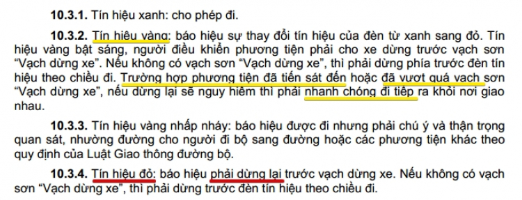 Vượt đèn vàng xử lý như đèn đỏ