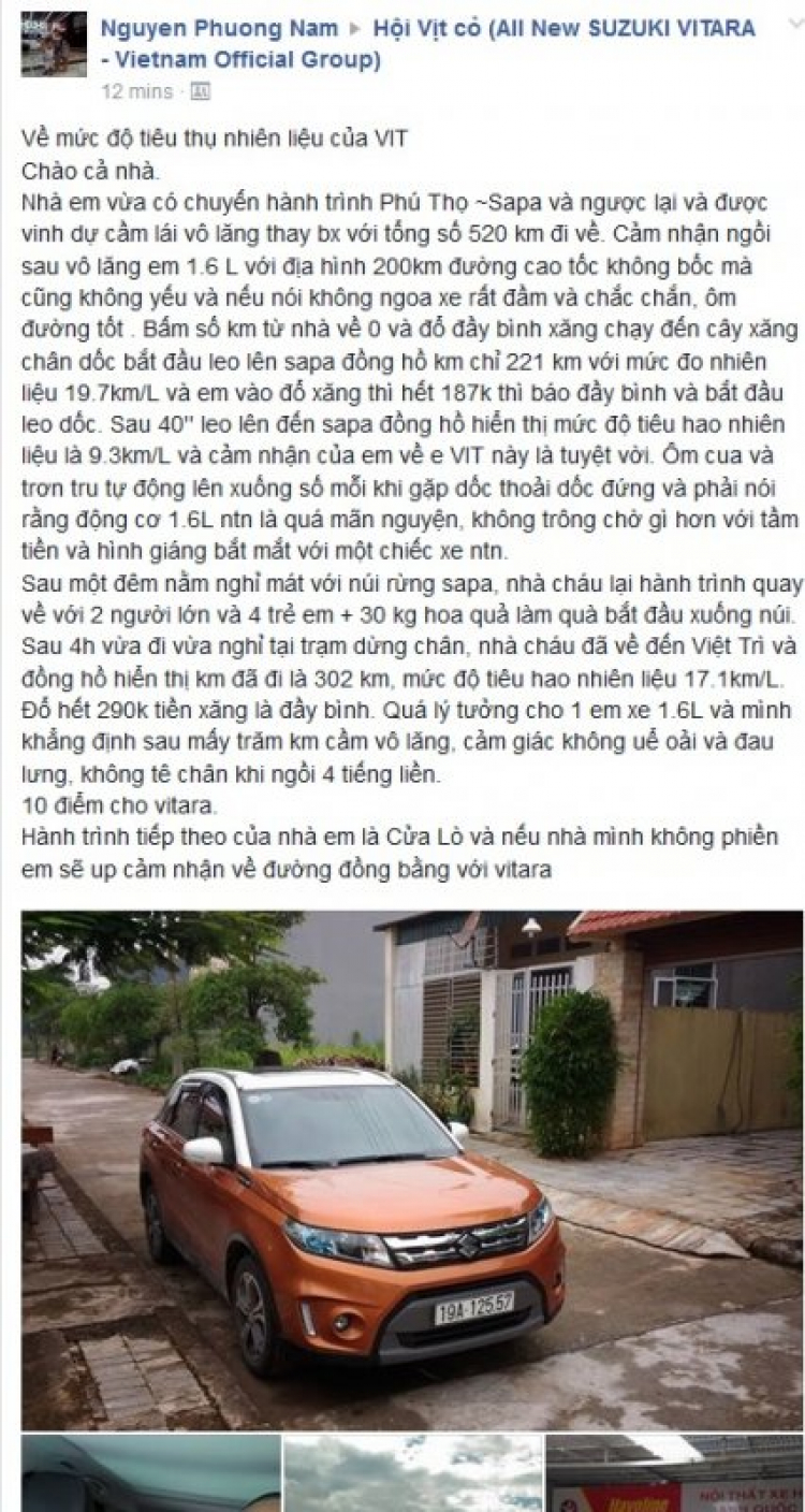 Nhận xét Suzuki New Vitara 2015 sau 6 tháng và 4000km Nhận xét Suzuki New Vitara 2015 sau 6 tháng và 4000km