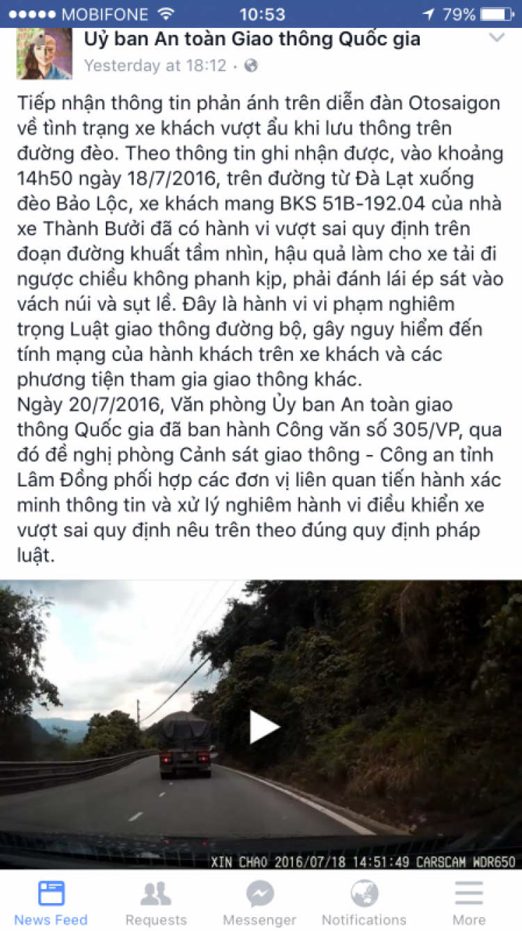 Xe Thành Bưởi vượt ẩu ép xe Công lọt hố rồi bỏ chạy