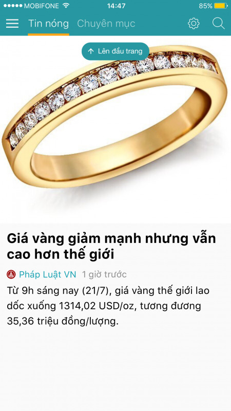 Vàng sắp lên ?! Vậy mua CH - Nhà phố hay Vàng ?!