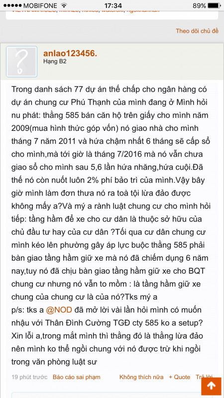 Chuyện Sổ Hồng CC....