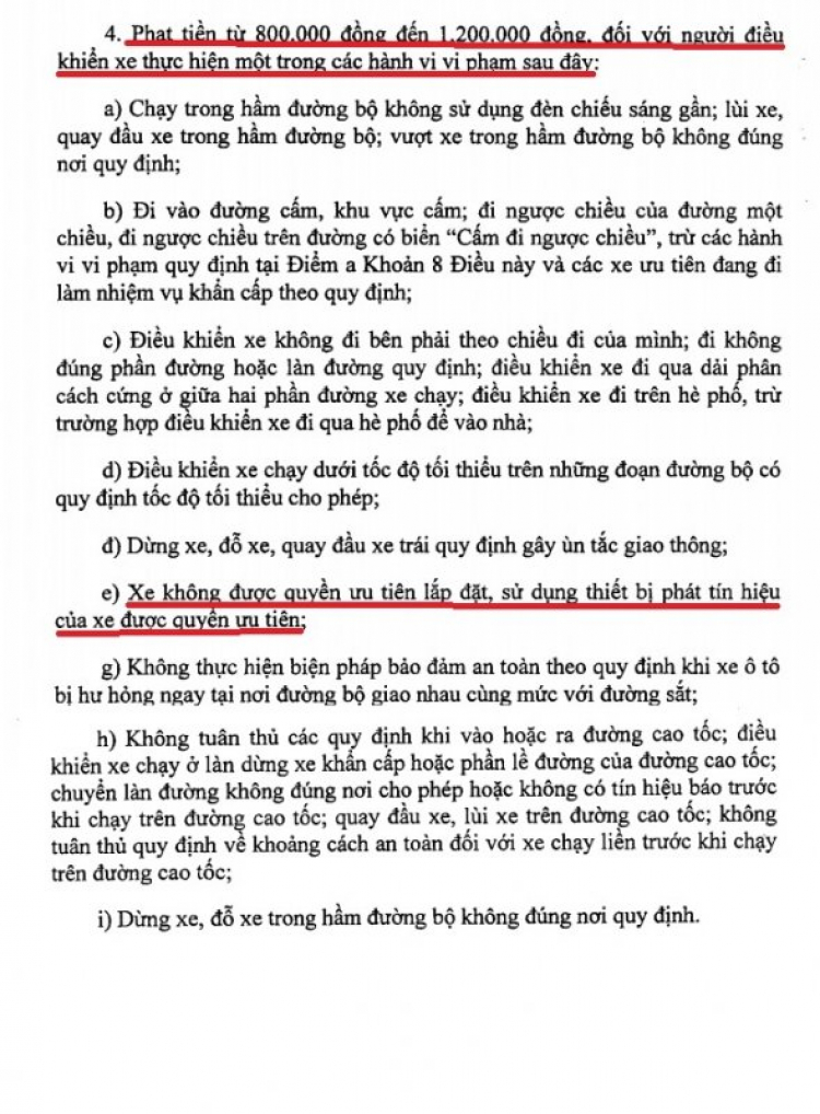 NĐ 46/2016 về QĐ XỬ PHẠT VI PHẠM HÀNH CHÍNH GTDB CÓ HIỆU LỰC TỪ 1/8