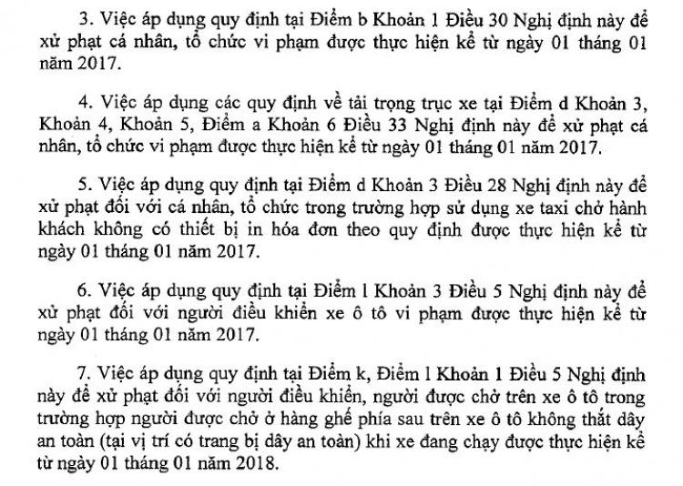 NĐ 46/2016 về QĐ XỬ PHẠT VI PHẠM HÀNH CHÍNH GTDB CÓ HIỆU LỰC TỪ 1/8