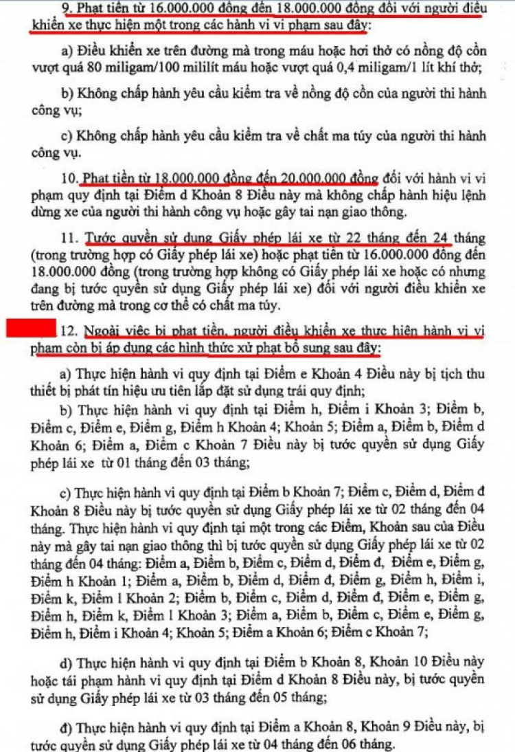 NĐ 46/2016 về QĐ XỬ PHẠT VI PHẠM HÀNH CHÍNH GTDB CÓ HIỆU LỰC TỪ 1/8