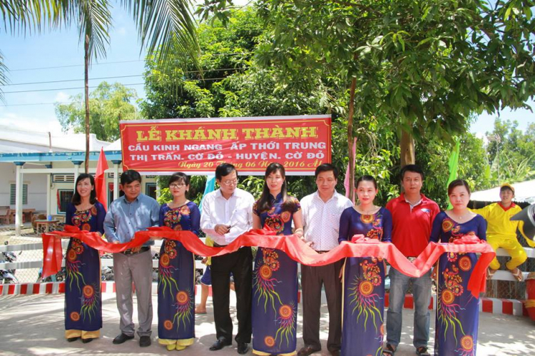 Khánh thành cầu từ thiện tại Cờ Đỏ - Khởi công xây cầu mới tại Kiên Lương Khánh thành cầu từ thiện tại Cờ Đỏ - Khởi công xây cầu mới tại Kiên Lương