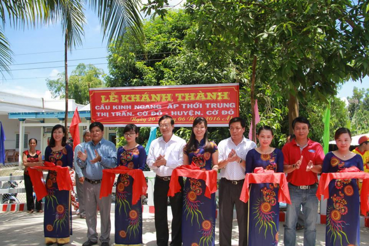 Khánh thành cầu từ thiện tại Cờ Đỏ - Khởi công xây cầu mới tại Kiên Lương Khánh thành cầu từ thiện tại Cờ Đỏ - Khởi công xây cầu mới tại Kiên Lương