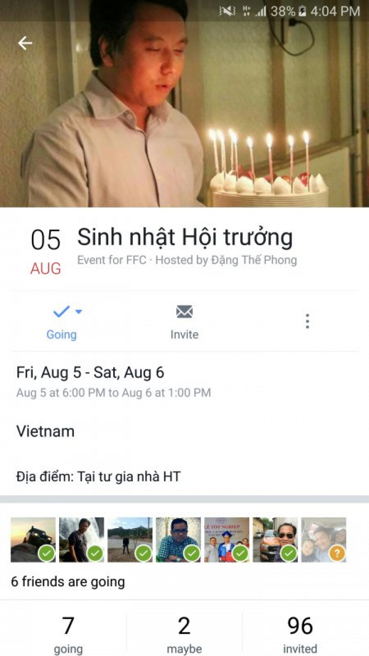 Off chai định kỳ tối thứ 6 hàng tuần của FFC