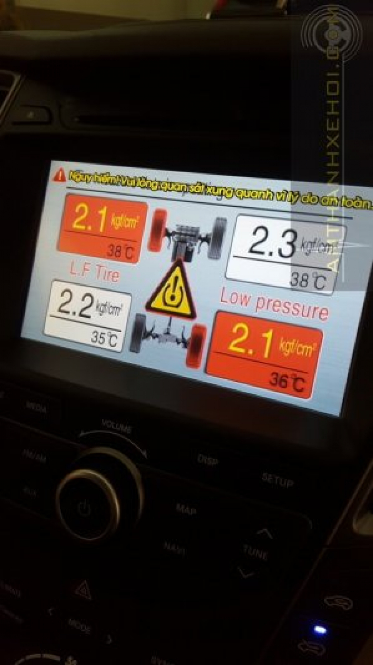 Có cần gắng cảm biến áp suất lốp cho Hyundai Santafe 2016 không?