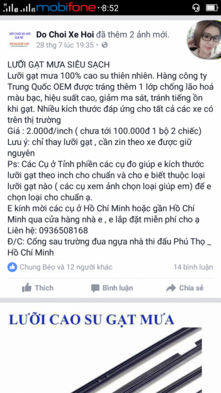 Mẹo vặt: thay cần gạt nước đúng cách