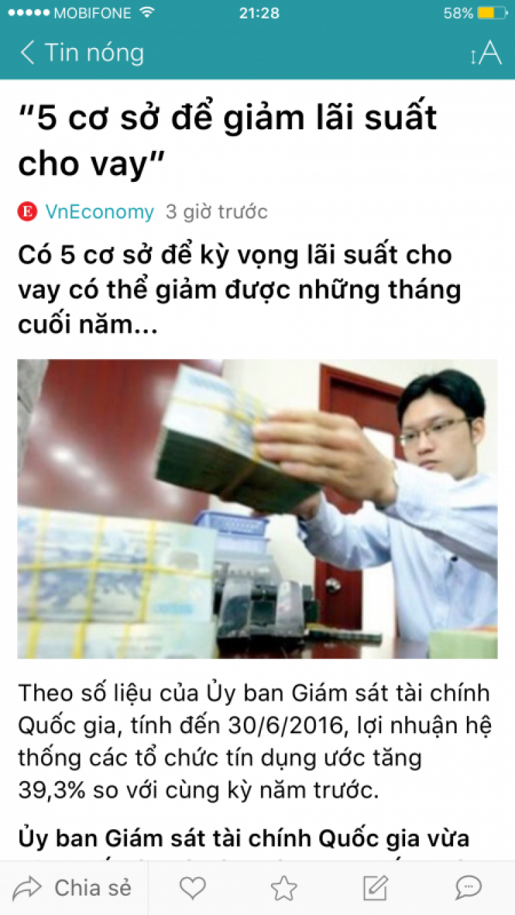 So sánh lãi suất cho vay giữa các NH tại Việt Nam