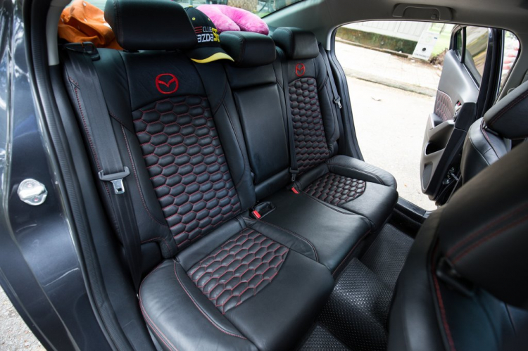 Ngắm bộ ghế da xe Mazda3 vừa bọc lại của "Thần Đèn"
