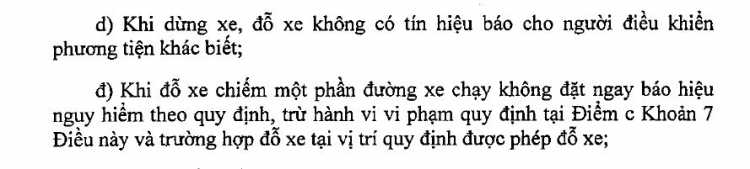 Phạt lỗi dừng xe trên đường NKKN không bật đèn cảnh báo?