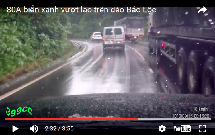 80A biển xanh vượt láo trên đèo Bảo Lộc 80A biển xanh vượt láo trên đèo Bảo Lộc