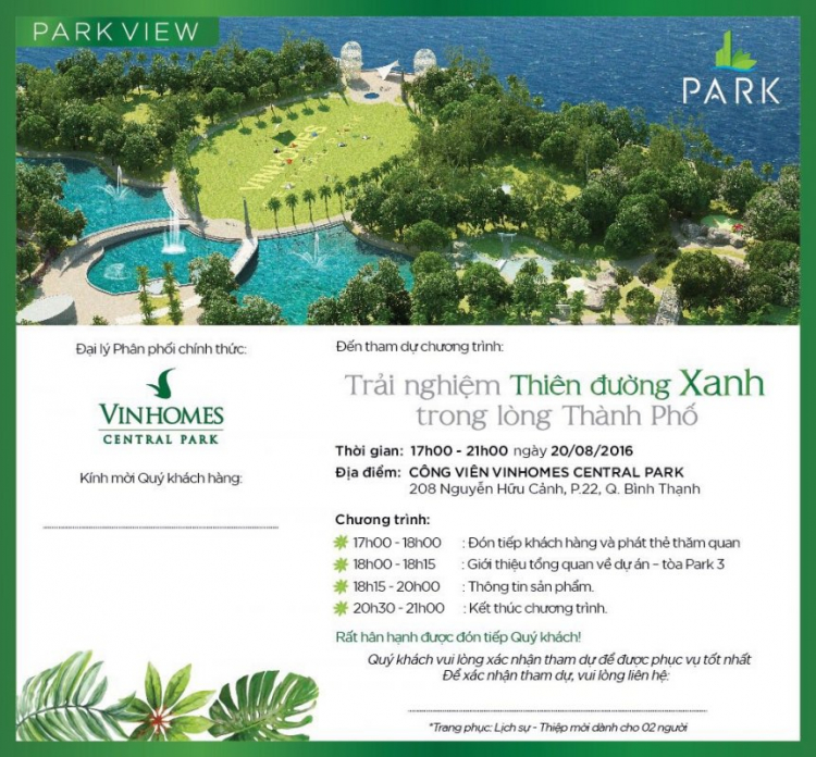 Cập nhật tiến độ Vinhomes Central Park