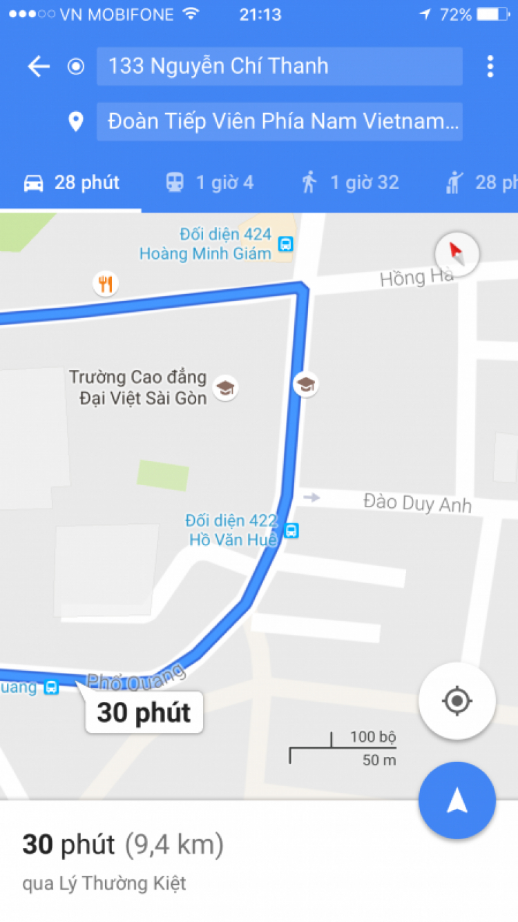 Google maps chỉ sai đường ?