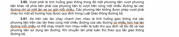 Thắc mắc lỗi vượt phải trong QC 41/2016