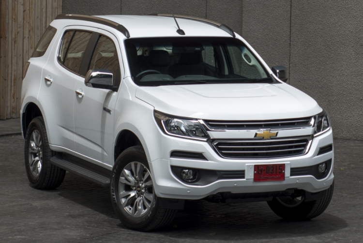 Chevrolet Trailblazer facelift ra mắt ở Thái Lan