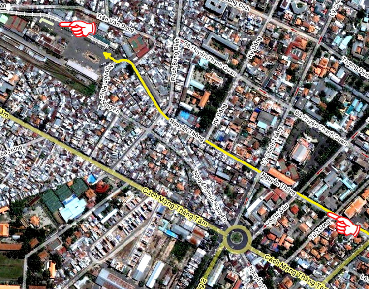 Đường đi và chỗ đậu xe Ga Sài Gòn?