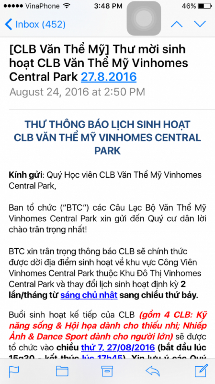 Cập nhật tiến độ Vinhomes Central Park