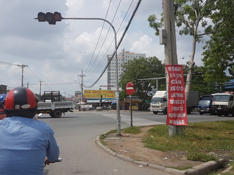 Nguyễn Văn Linh cấm ôtô quẹo vào QL50 từ 28/06/2016