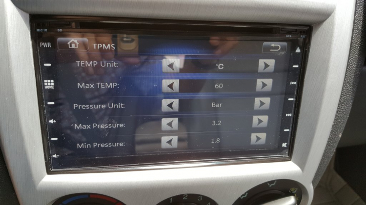 Chỉnh thông số cảm biến áp suất lốp (TPMS)