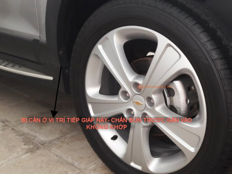 Nhờ các Bác chỉ chỗ mua nẹp chống trầy bệ bước chân và chắn bùn bánh xe Captiva 2015